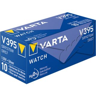 Varta 10er Pack Silberoxid Uhrenbatterie 395 - 399